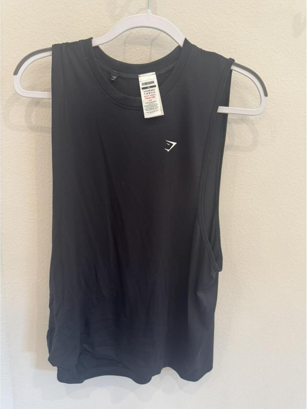 Gymshark Women's Sleeveless Workout Tank Top Black XL